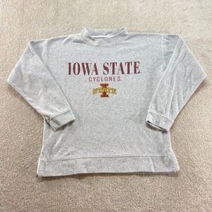 Bottom Drawers Sweatshirt Womens Small Gray Iowa State Cyclones Mock Neck